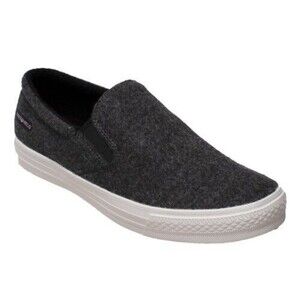 FreeShield Women's Real Wool Casual Slip On Charcoal Loafers 8.5